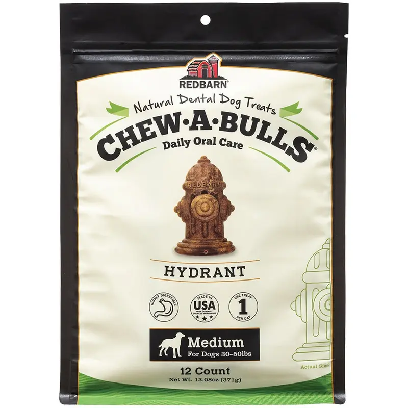 Redbarn Chew A Bulls Medium Hydrant Dog Treats