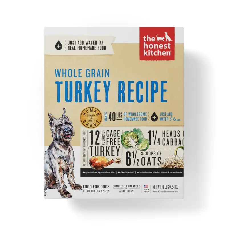 The Honest Kitchen Whole Grain Dehydrated Dog Food - Turkey - 10lb
