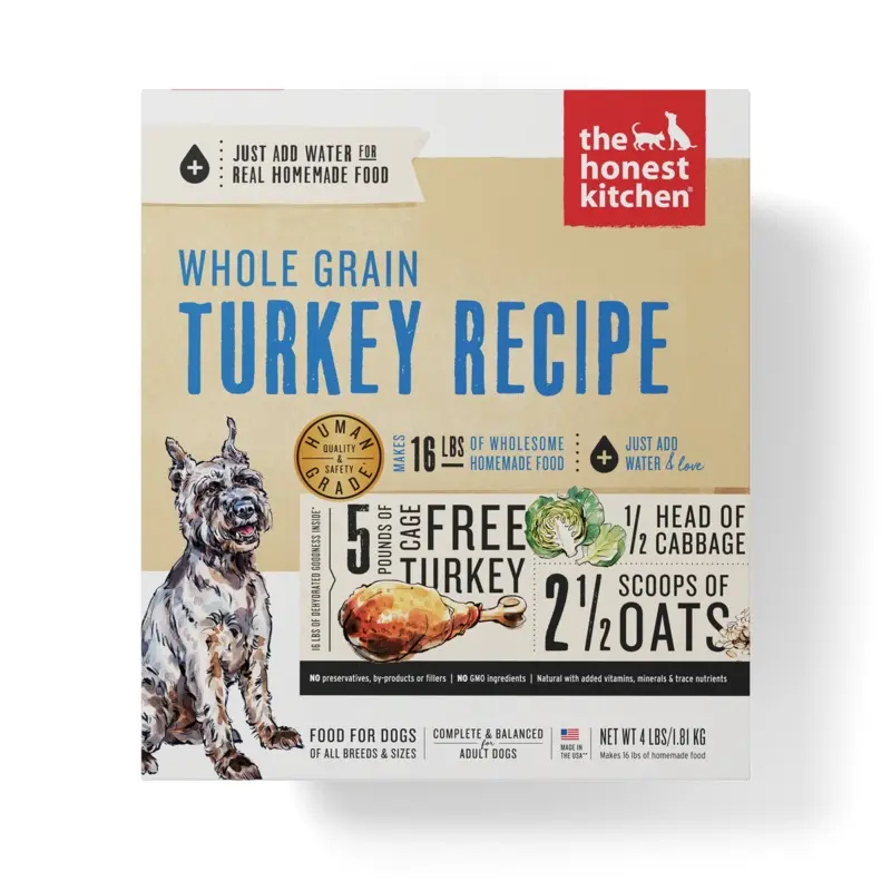 The Honest Kitchen Whole Grain Dehydrated Dog Food - Turkey - 4lb