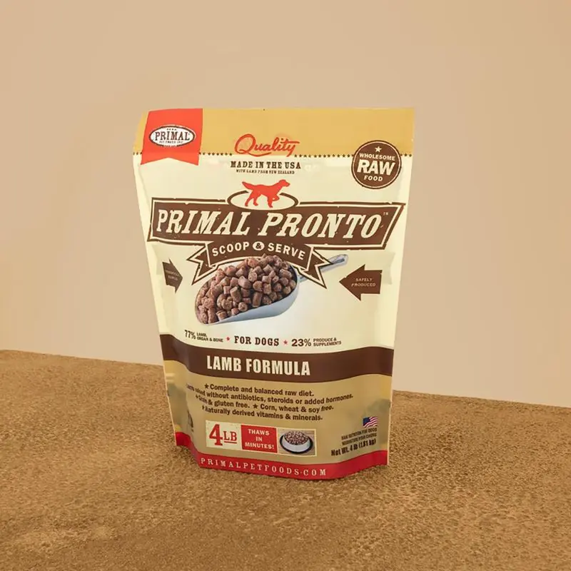 Primal Raw Frozen Pronto Lamb Formula Dog Food 4lb