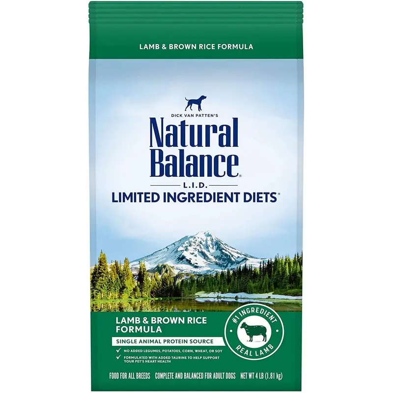 Natural Balance LID Limited Ingredient Diet Dry Dog Food - Lamb Brown Rice - 4lb