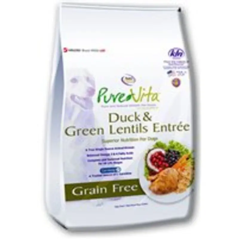 PureVita Duck & Green Lentils Dry Dog Food 25lb