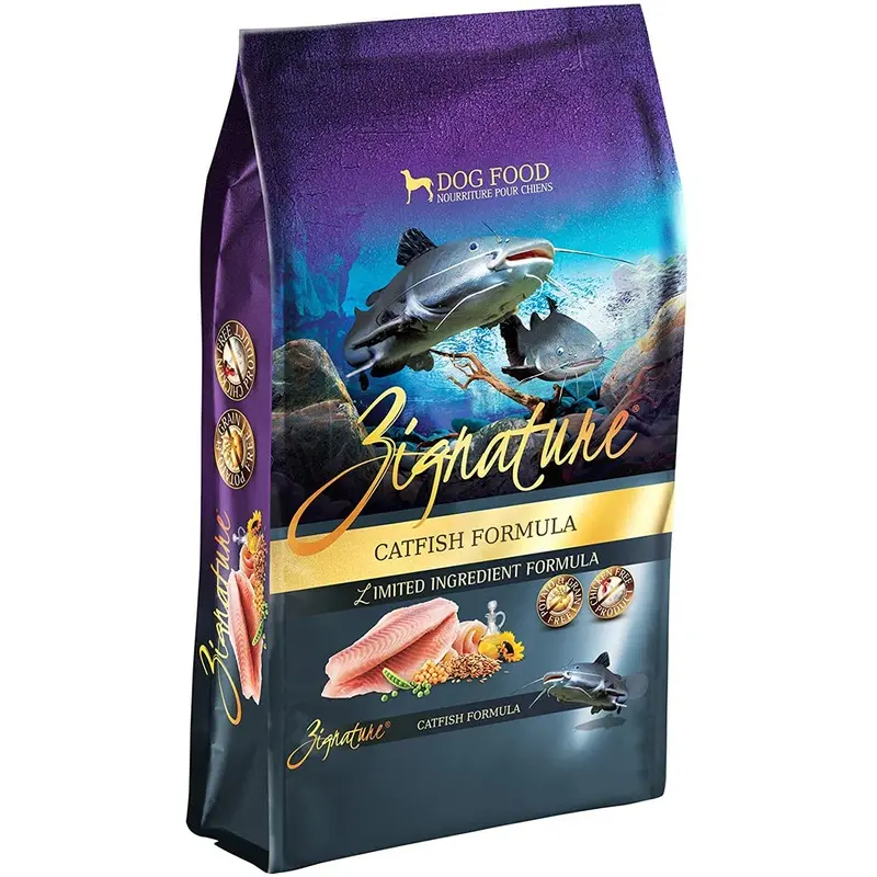 Zignature Dry Dog Food - Catfish - 4lbs Bag