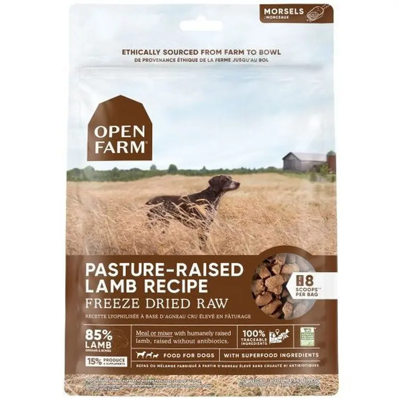 Open Farm Freeze Dried Raw Pasture-Raised Lamb Dog Food 3.5oz