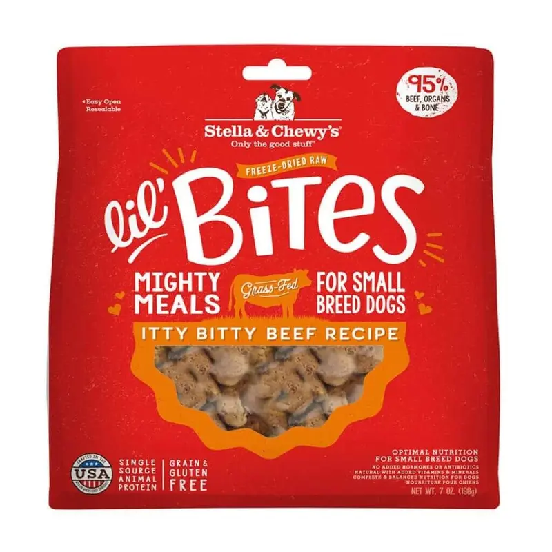 Stella & Chewy's Itty Bitty Beef Lil Bites Raw Dog Food 7oz