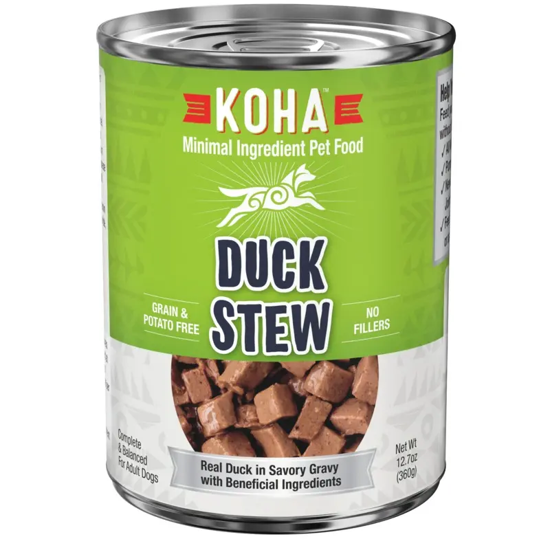 Koha Minimal Ingredient Duck Stew for Dogs 12.7oz