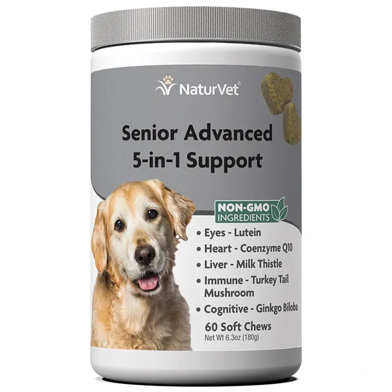 Naturvet Senior Advanced 5-in-1 Support 60 Soft Chews
