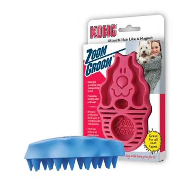 Kong Zoomgroom Raspberry for Dogs