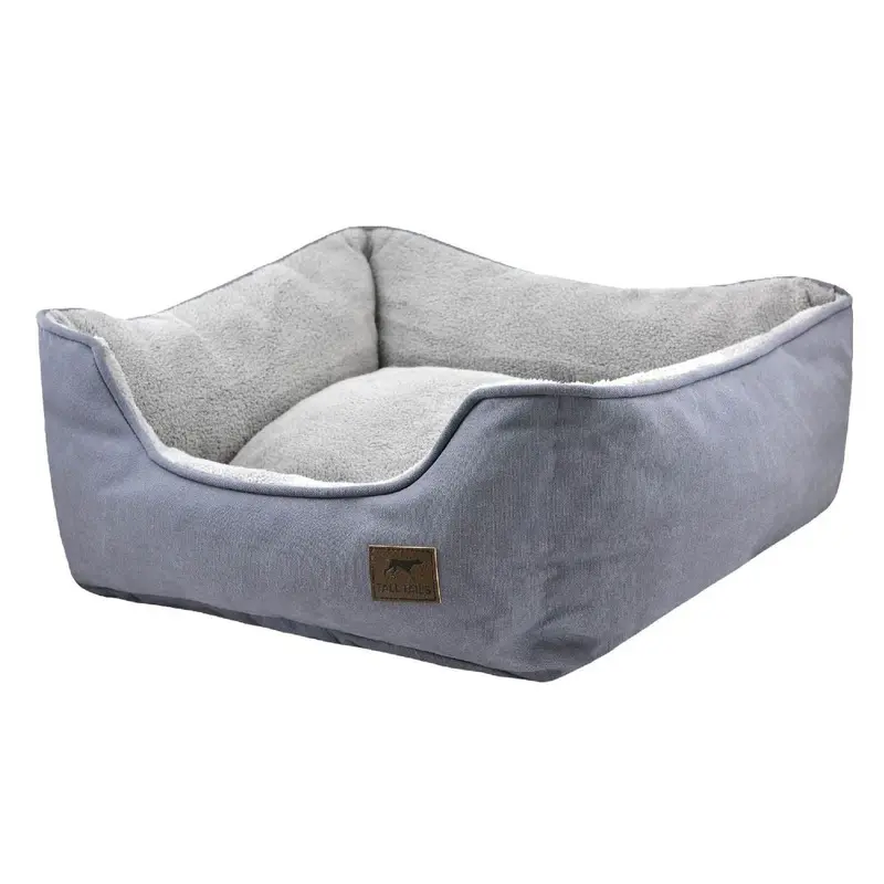Tall Tails Dream Chaser Bolster Bed Charcoal Large
