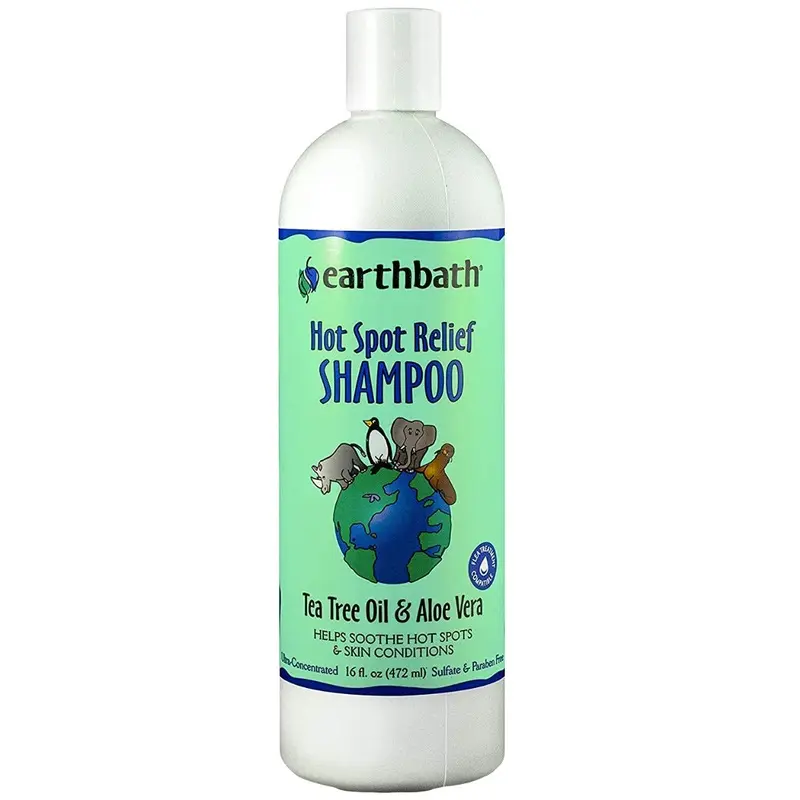 earthbath Hot Spot Relief Tea Tree & Aloe Dog & Cat Shampoo 16oz