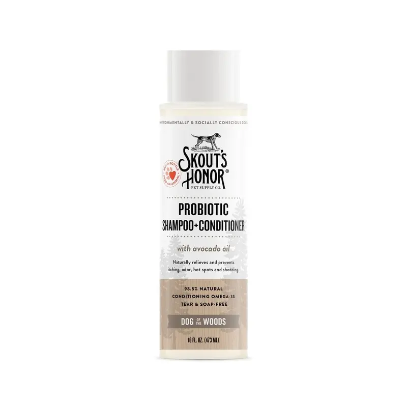 Skout's Honor Probiotic Shampoo & Conditioner Dog Of The Woods 16oz (4736 ML)