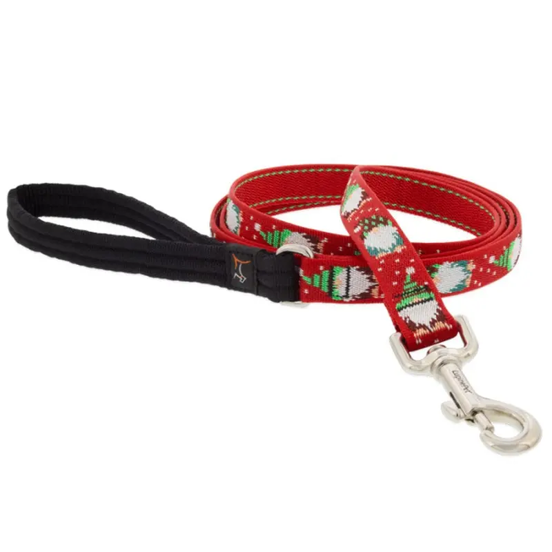Lupine Dog Leash 3/4" Wide 6' Length Gnomes