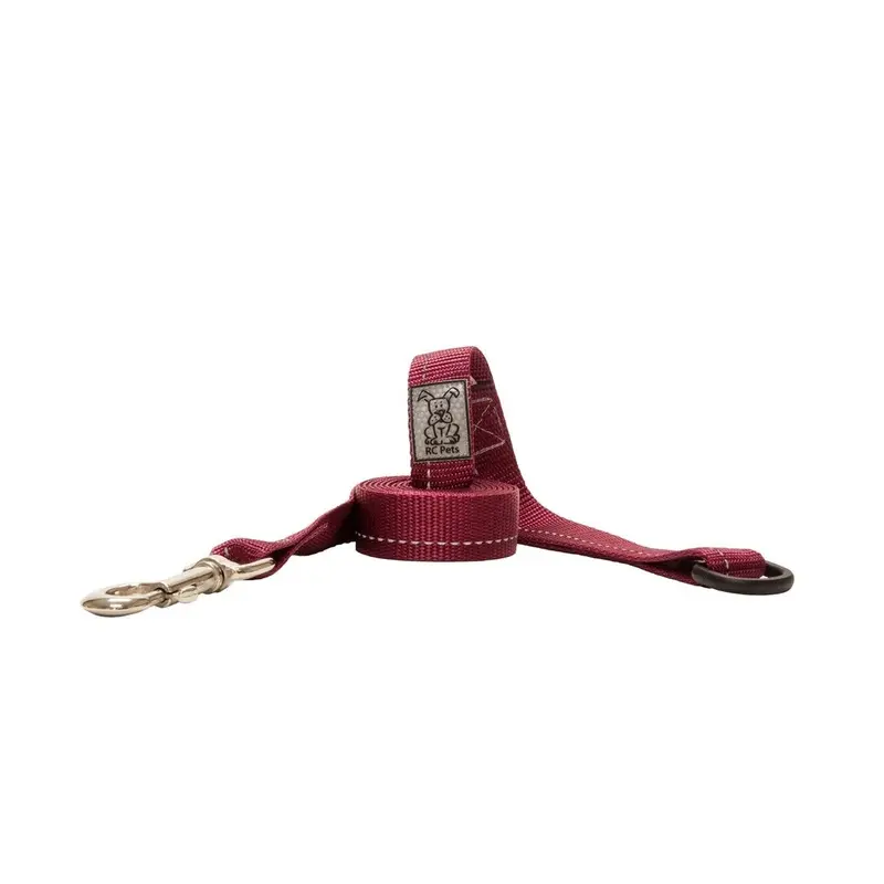 RC Pets Primary Dog Leash 1" Burgundy
