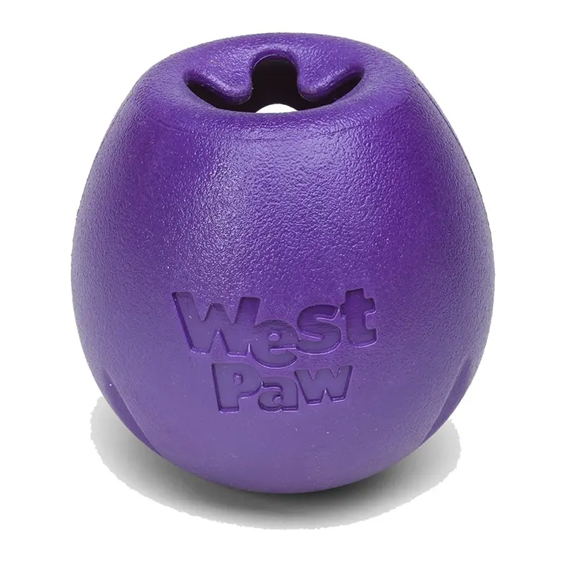 West Paw Rumbl L Eggplant Dog Toy