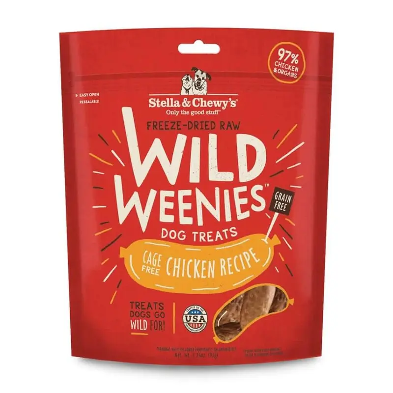 Stella and Chewys Cage-Free Chicken Wild Weenies Dog Treats 3.25oz