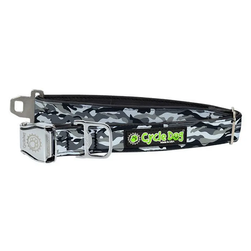 Cycle Dog Snow Camo Medium Dog Collar