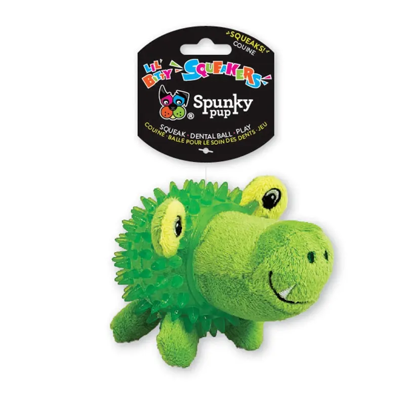 Spunky Pup Lil' Bitty Squeaker Gator Dog Toy