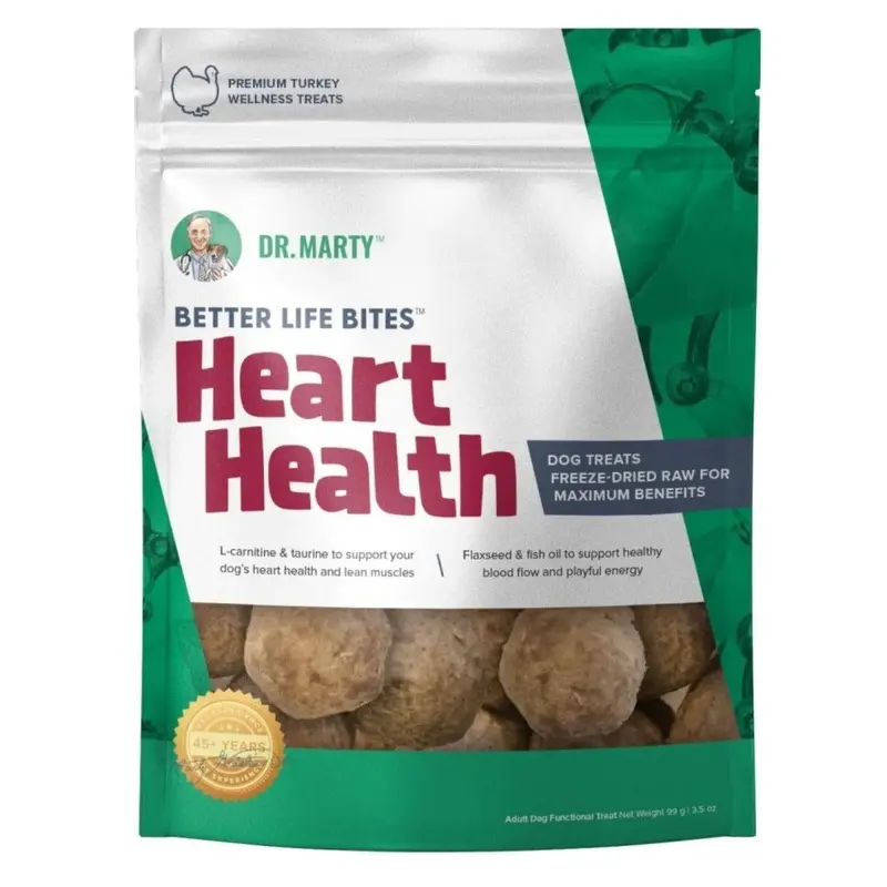 Dr. Marty Better Life Bites - Heart Health Dog Treats 3.5oz