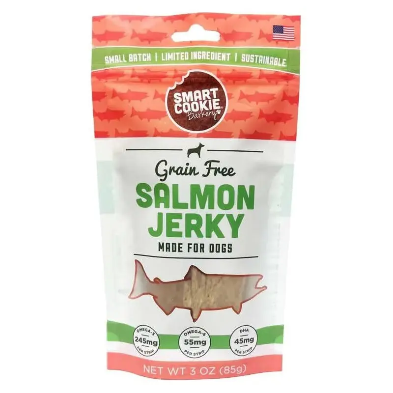 Smart Cookie Grain Free Alaskan Salmon Jerky Dog Treats 3oz