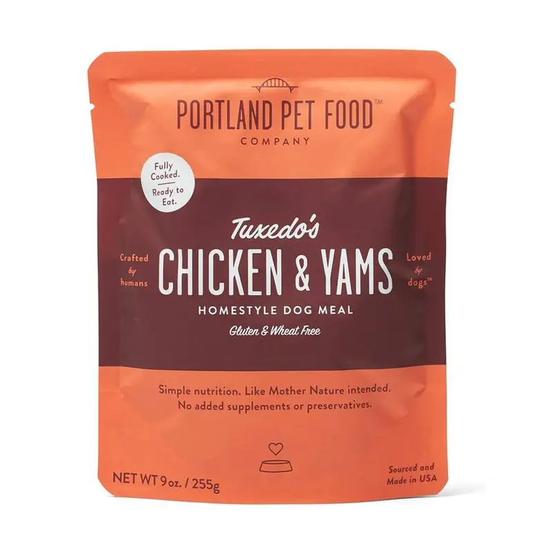 Portland Pet Tuxedo's Chicken & Yams Meal Pouch Dog Treats 9oz