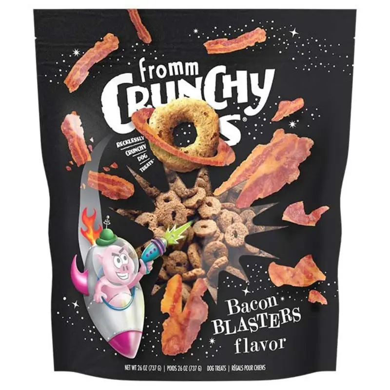 Fromm Crunchy O's Bacon Blasters Flavor Dog Treats - Bacon - 26oz Bag