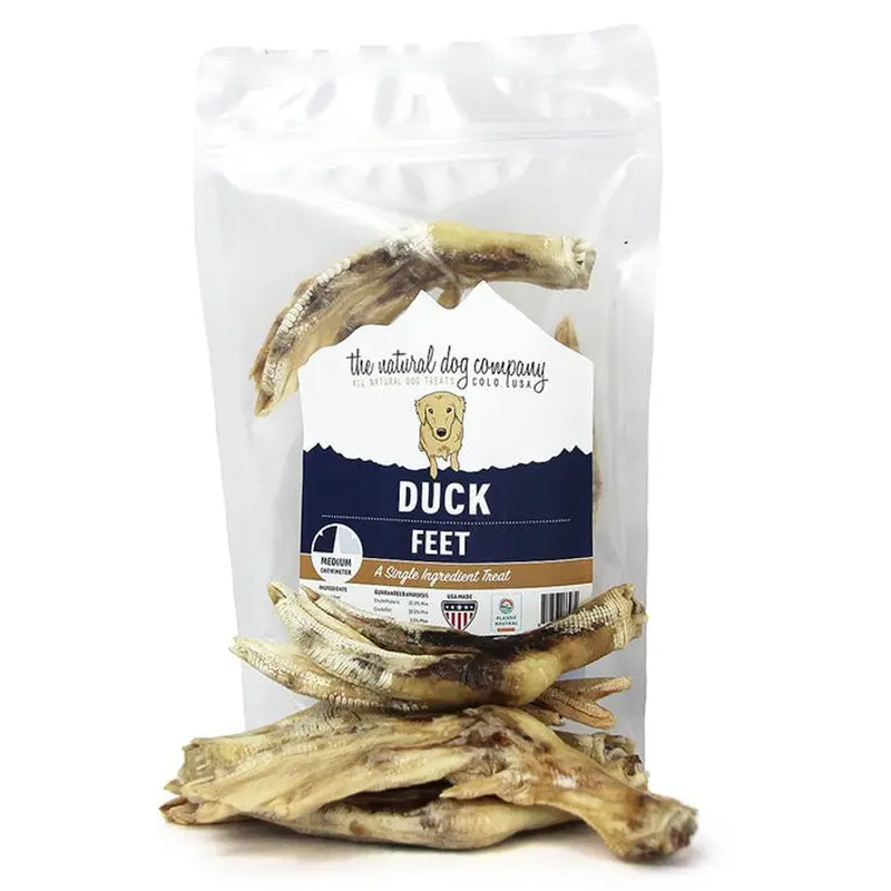 The Natural Dog Company Freeze-Dried Duck Feet Dog Treats 3oz