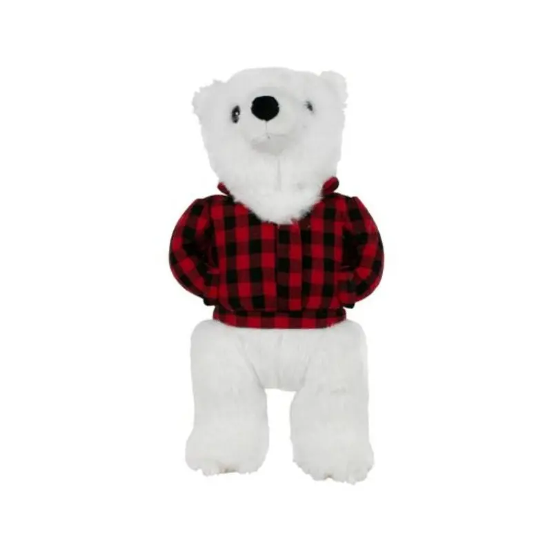 Tall Tails Polar Bear With Jacket 12" Dog Toy