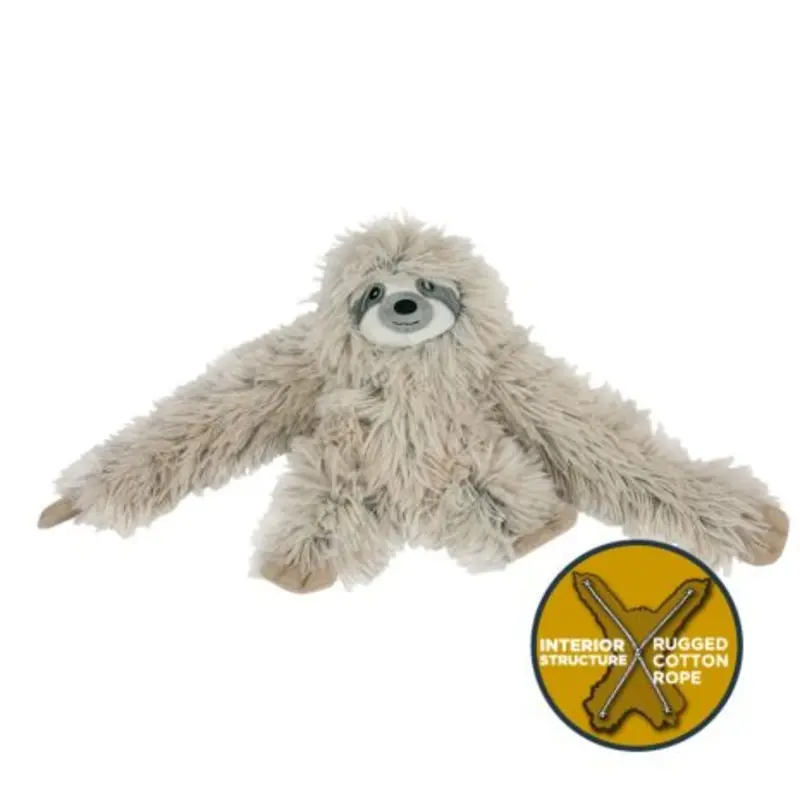 Tall Tails Sloth Rope Body 16" Dog Toy