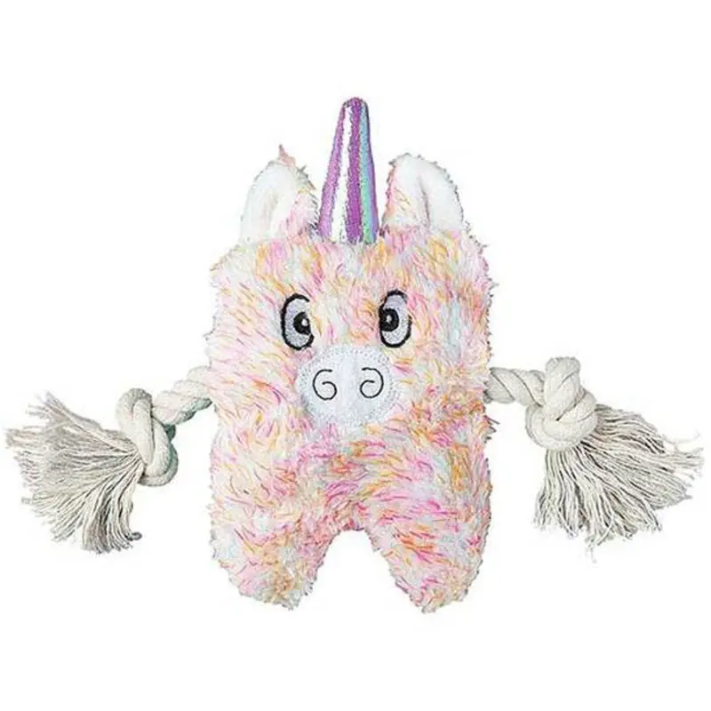 Patchwork Pet Unicorn Greybar Dog Toy 6"