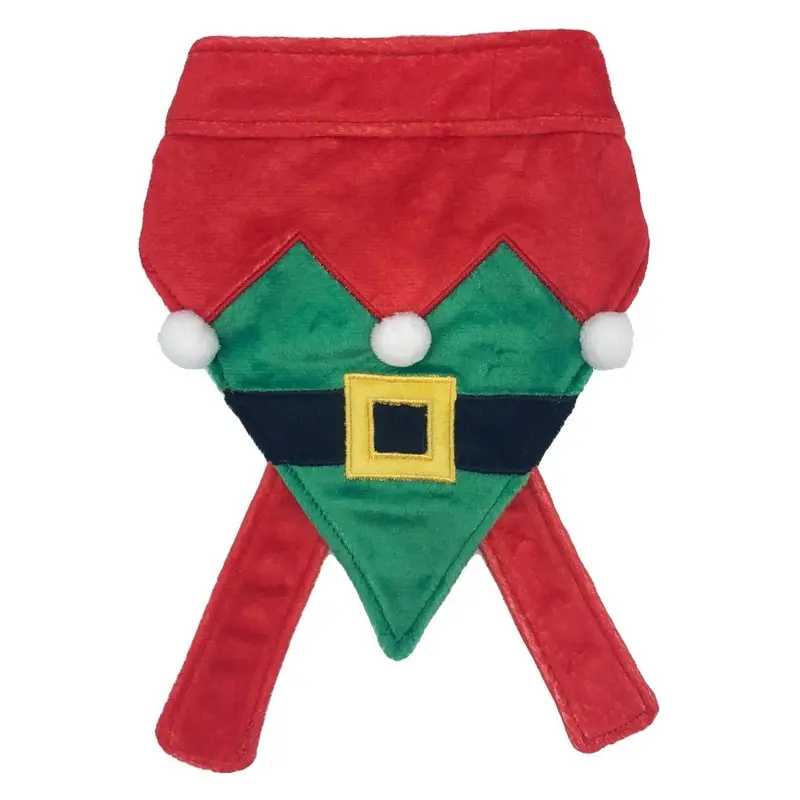 Huxley and Kent Elf Suit Bandana for Dogs and Cats M 14-20