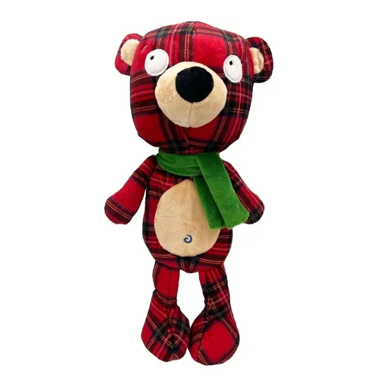 Huxley and Kent Plaidington Bear Dog Toy Small