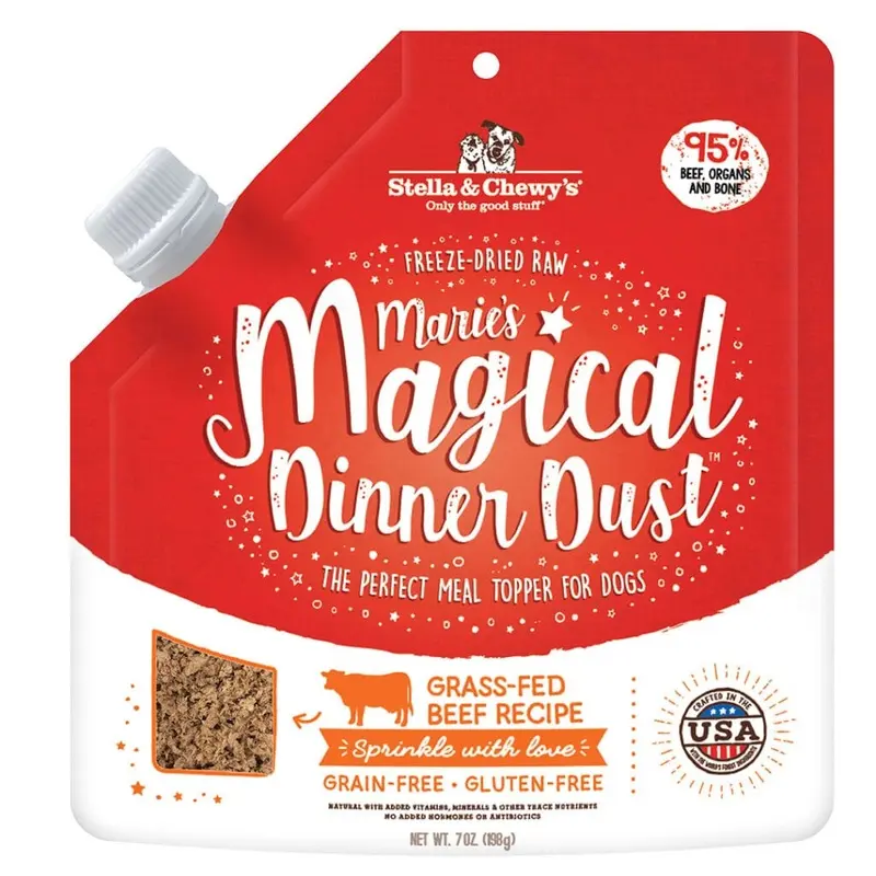 Stella & Chewy's Marie's Magical Dinner Dust Grass-Fed Beef Raw Dog Food 7oz