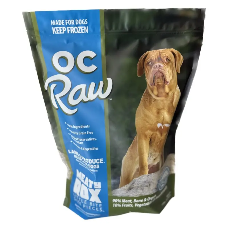 OC Raw Meaty Rox Lamb  & Produce Raw Dog Food 7lb