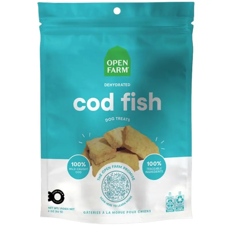 Open Farm Dehydrated Cod Fish Dog Treats 2oz