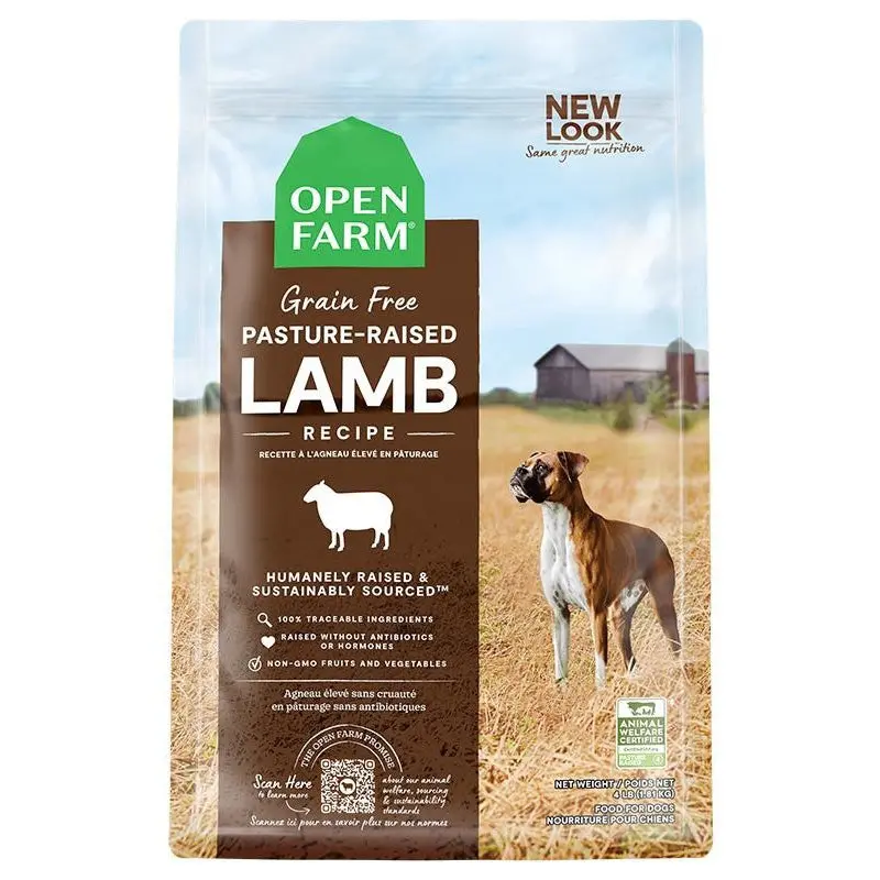 Open Farm Grain-Free Dry Dog Food - Pasture-Raised Lamb - 4lb Bag