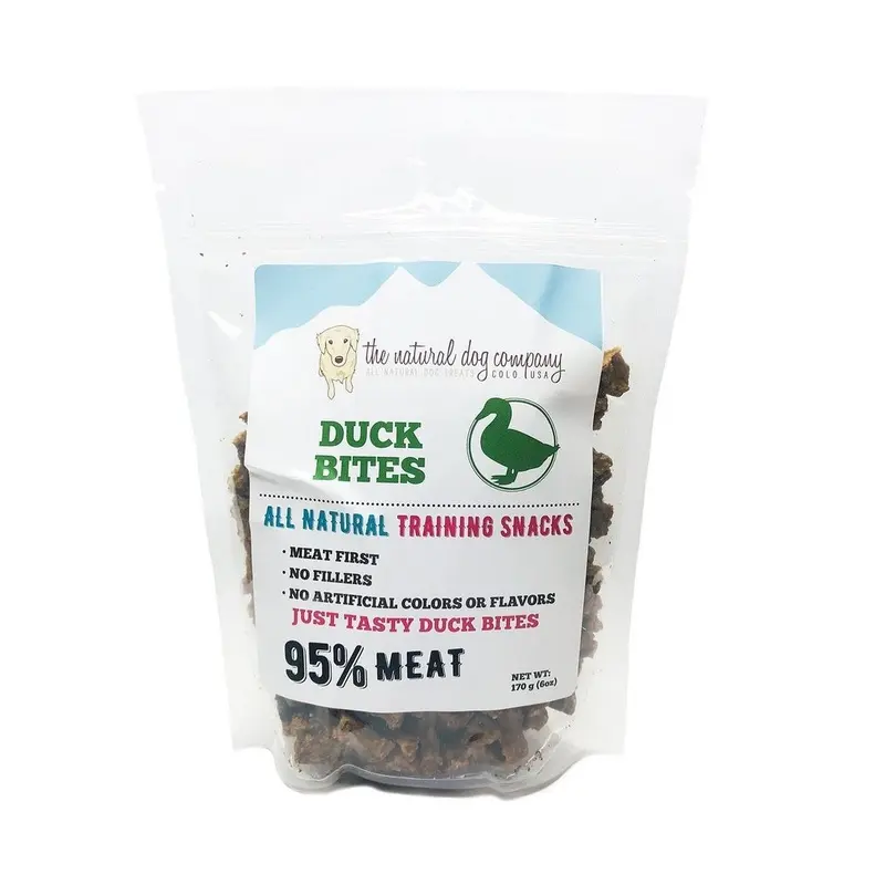 Natural Dog Company Duck 95% Meat Training Bites Dog Treats 6oz