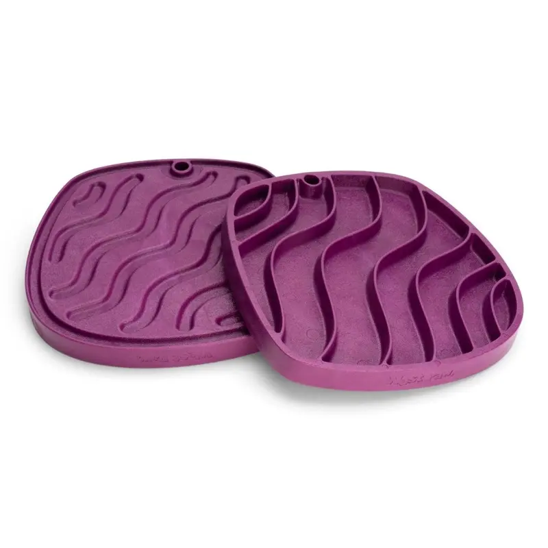West Paw Waves Feast Mat Tropic Red