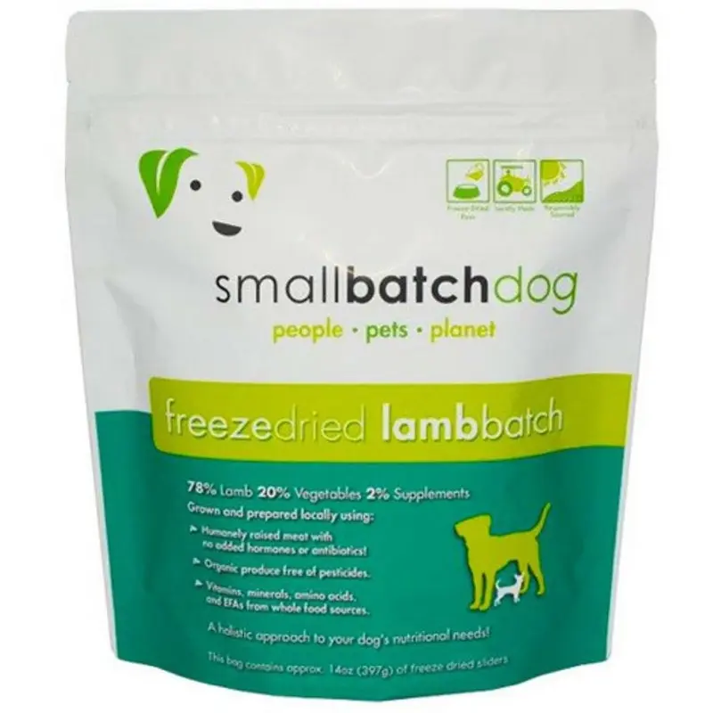 SmallBatch Freeze Dried Lamb Raw Dog Food 14oz