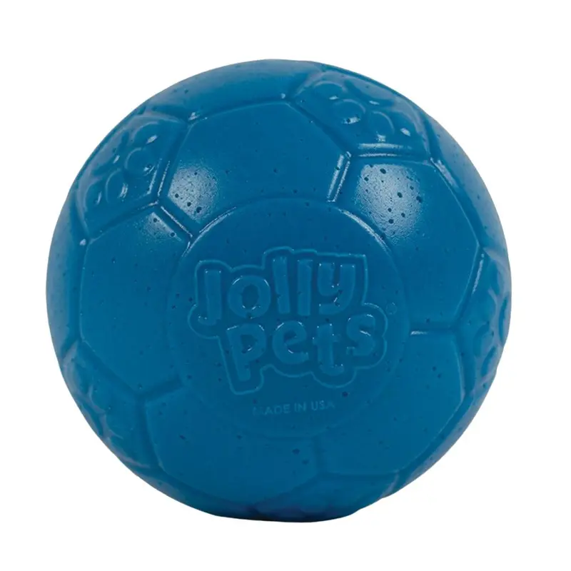 Jolly Pets Mini Soccer Ball Dog Toy 3" Ocean Blue