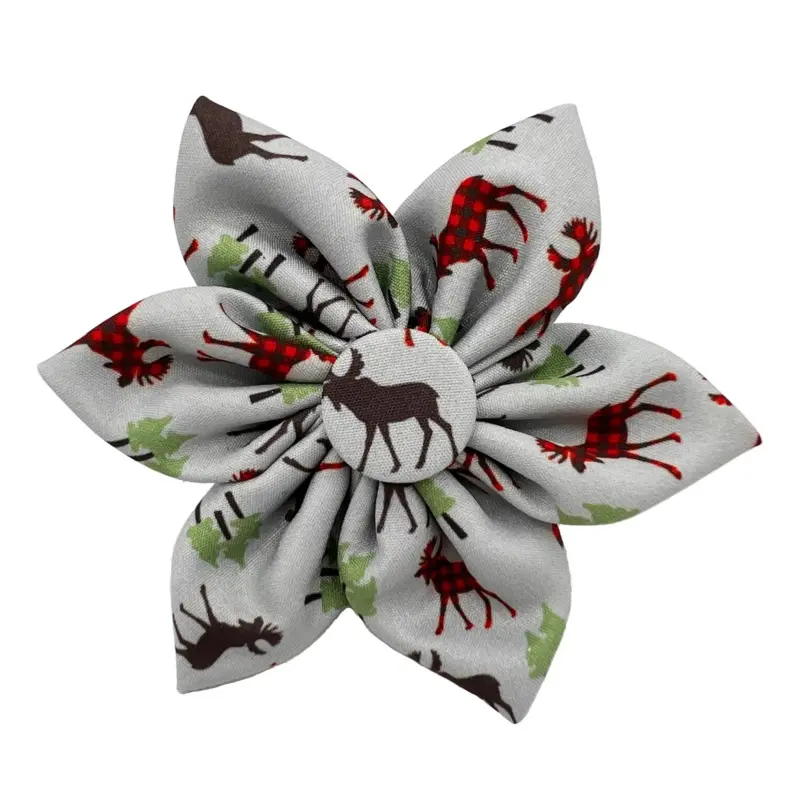 Huxley & Kent Woodsy Moose Bow Tie for Dogs & Cats 2.5"