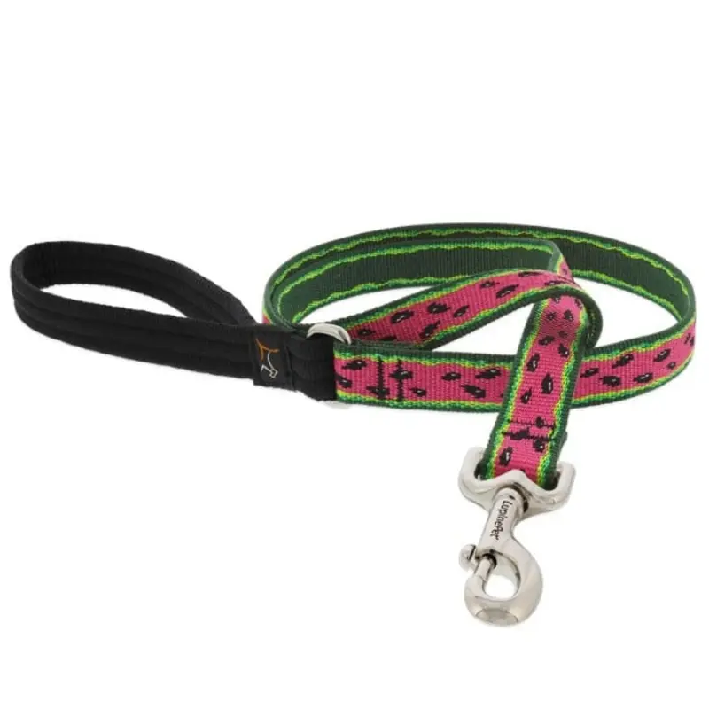 Lupine Dog Leash 3/4" Wide X 6' Watermelon
