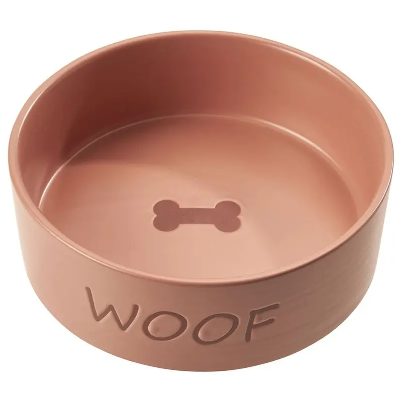 Spot Bowl Portofino Blush Pink Dog Dish 7"