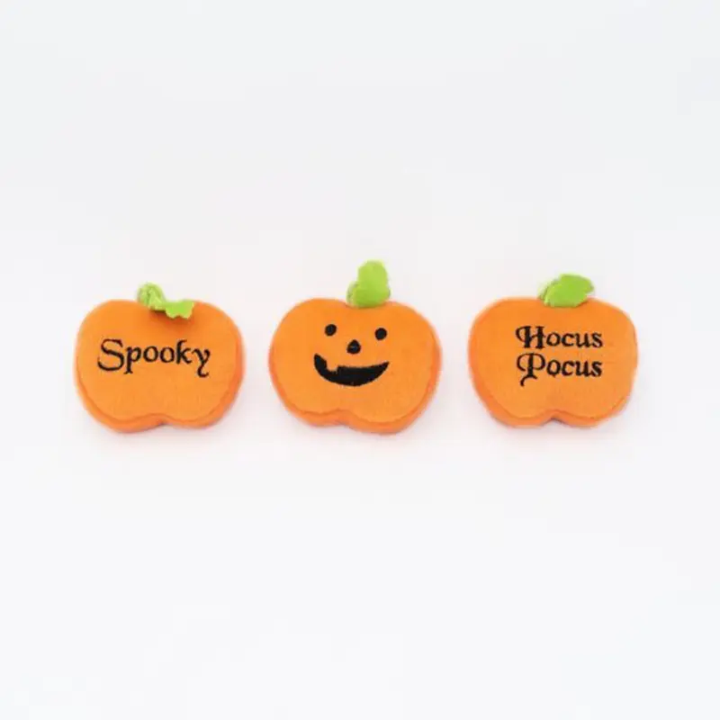 ZippyPaws Halloween Miniz 3-Pack Pumpkins