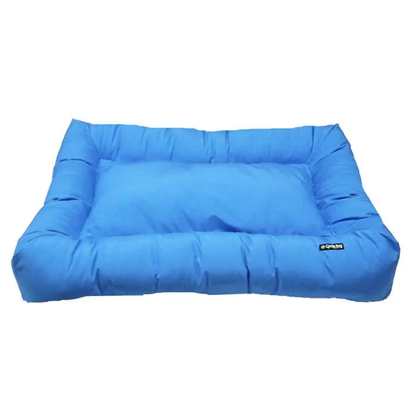 Cycle Dog Waterproof Barrier Layout Blue Medium Dog Bed