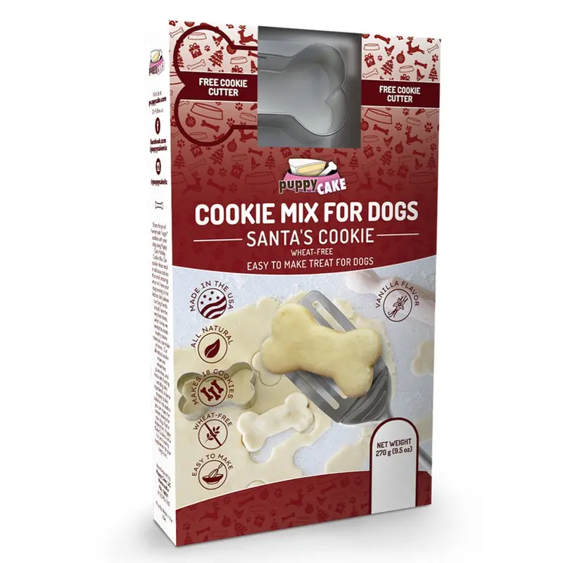 PUPPY CAKE Santa's Cookie Mix For Dogs