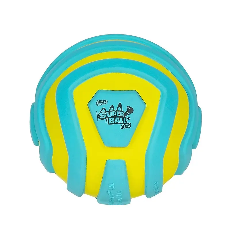 Wham-O Pets SuperBall Groovy Grip Dog Toy Blue 2.5"