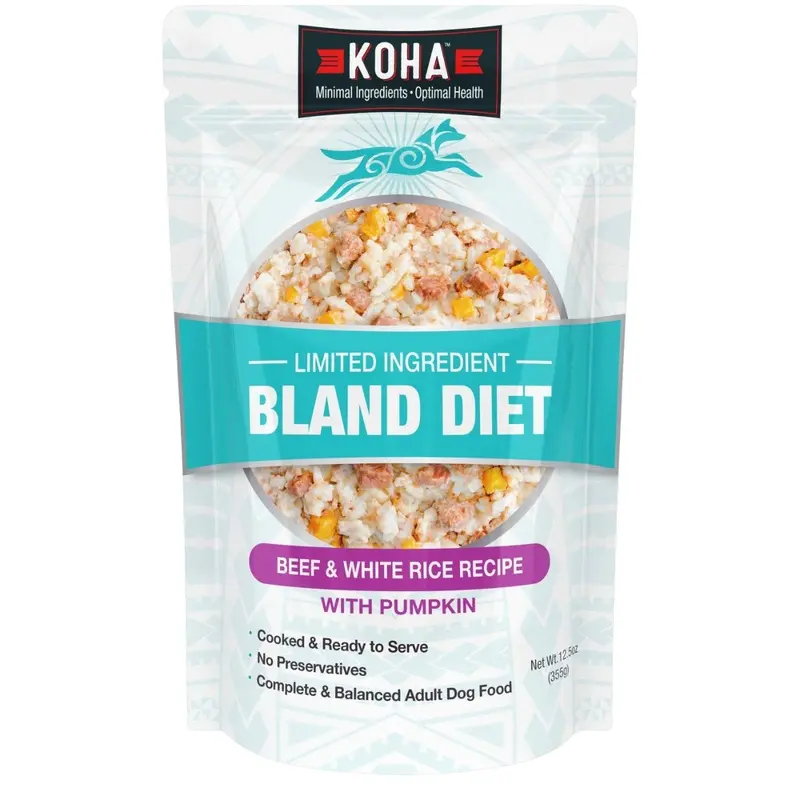 Koha Limited Ingredient Bland Diet Beef & White Rice Wet Dog Food 12.5oz