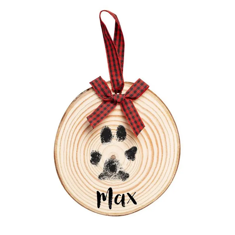 Pearhead Wooden Pawprints Ornament