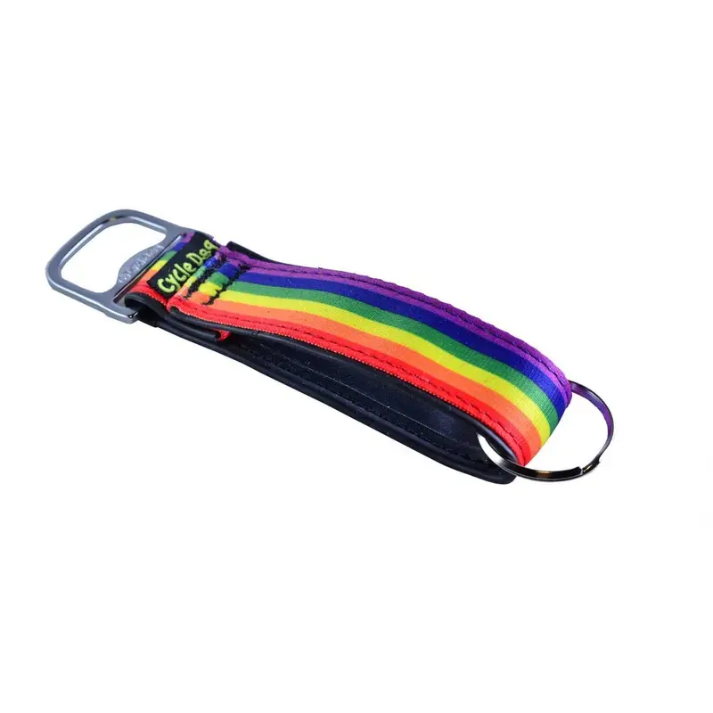 Rainbow Pride Bottle Opener Keychain