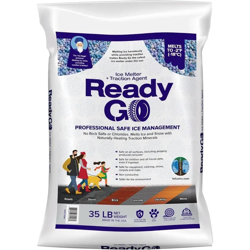 Ready Go Ice Melter with Traction Minerals 35lb Bag